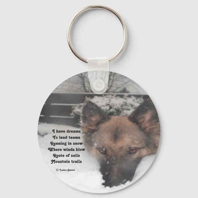 Key Chain I Have Dreams Poem By Ladee Basset (Front)