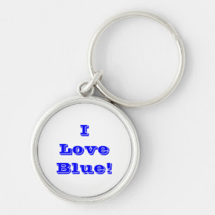 Key Chain I Love Blue