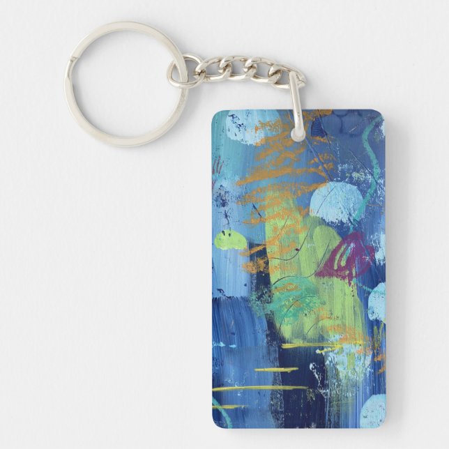 Key Chain in Underwater Cave Design (Front)