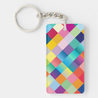 Key Chain: MULTI COLORED GEOMETRIC Keychain