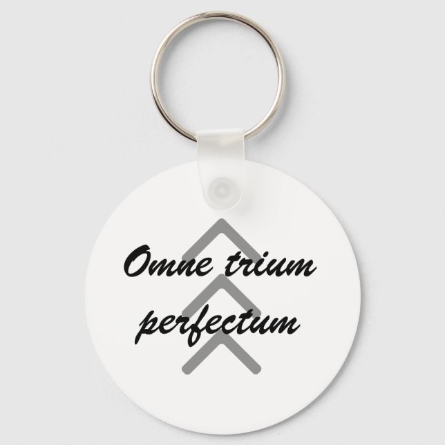 Key chain "Omne trium perfectum" (Front)