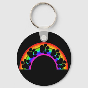 Key Chain Paws On A Rainbow