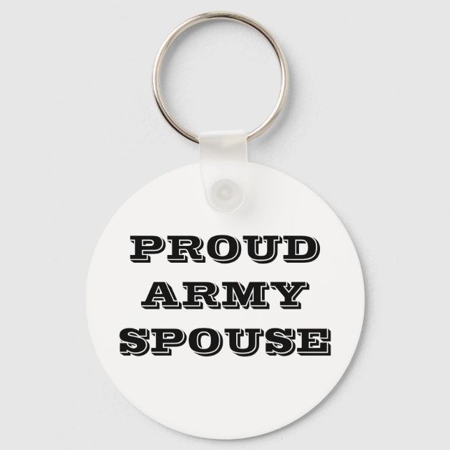 Key Chain Proud Army Spouse (Front)