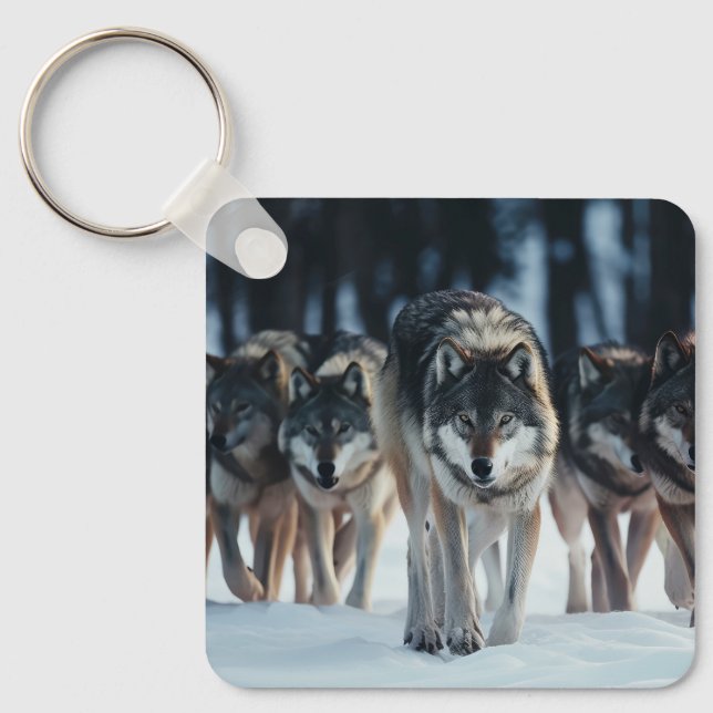 Key Chain Wolf Pack (Front)
