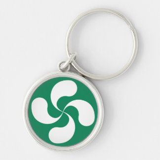 Key Door Basque Cross "Lauburu" Keychain