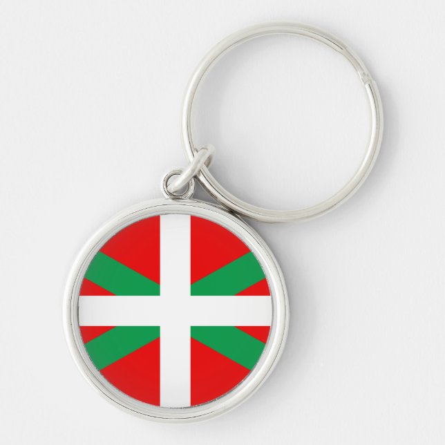Key Door Basque Flag "Ikkurina" Keychain (Front)