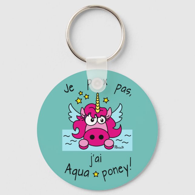 Key Door Licorne, Aquaponey Keychain (Front)