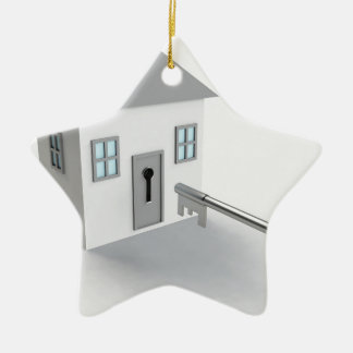 Key Home, Real Estate Agent, Selling Ceramic Ornament