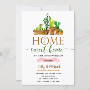 Key housewarming party invitation