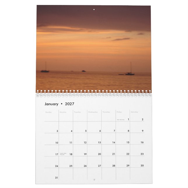 Key Largo calendar (Jan 2027)