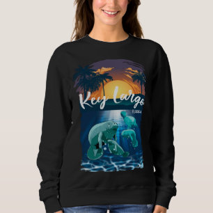 Key Largo Florida Manatees Vacation Souvenir Mana Sweatshirt
