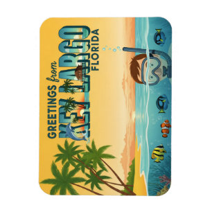 Key Largo Florida – Tropical Vacation Magnet