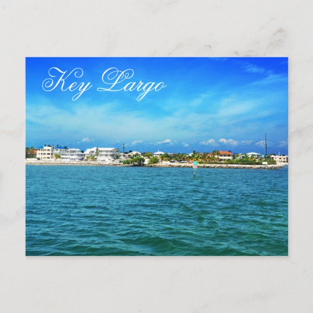 Key Largo, Florida, U.S.A. Postcard (Front)