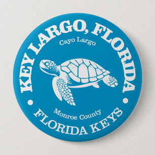 Key Largo (sea turtle) 4 Inch Round Button