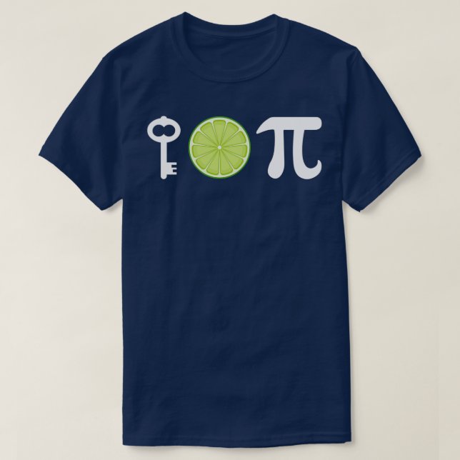 Key Lime Pie Funny Math Geeks Jokes T-Shirt (Design Front)