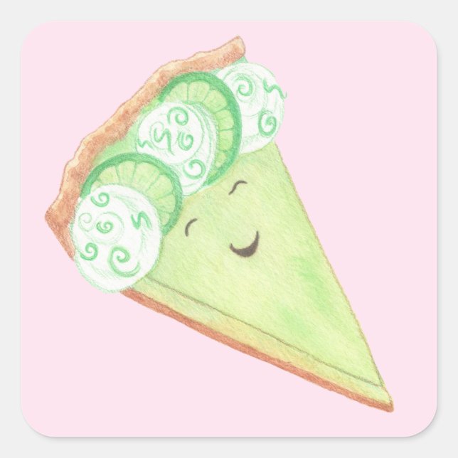 Key Lime Pie Guy Stickers (Front)