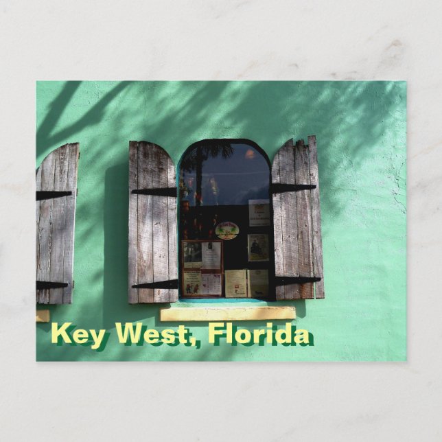Key Lime Pie Key West Florida Window Postcard art (Front)