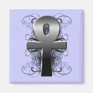 "Key of Life (Ankh)" in Chrome Magnet