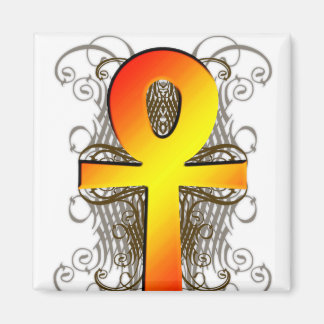 "Key of Life (Ankh)" in Gold Magnet