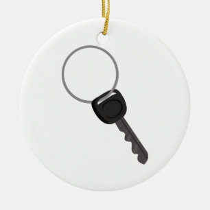 Key on a Ring Ceramic Ornament