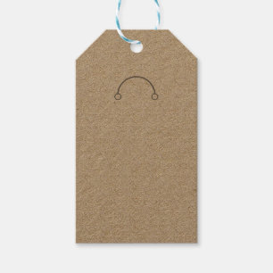 Key Ring Holder on Kraft Display Card  Gift Tags