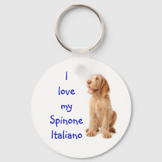 Key ring - "I love my Spinone Italiano".