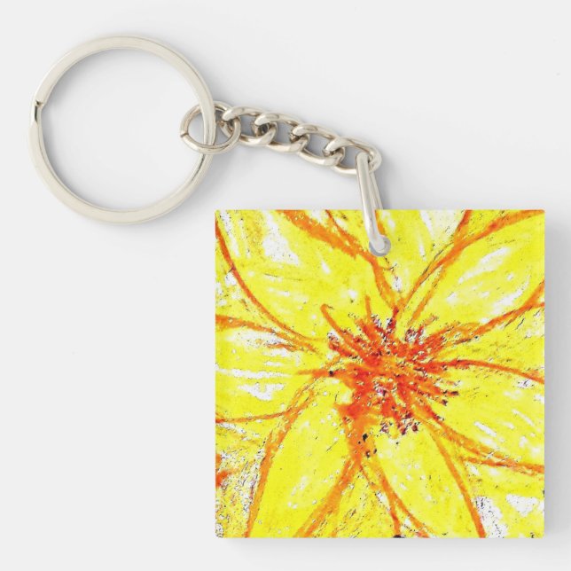 Key Ring Square (single-sided) Contrast (Front)