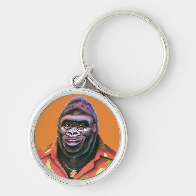 “Key Ring Vain Gorilla design” Keychain (Front)