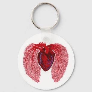 Key ring with a heart