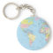 Key ring with World map