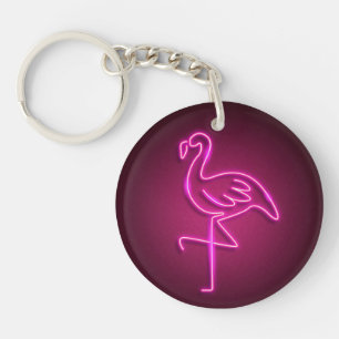 Key Rings - Neon Flamingo