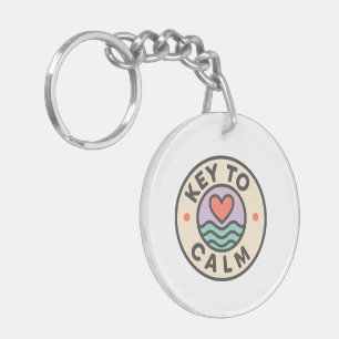 Key to Calm School Support Thank You Gift Keychain