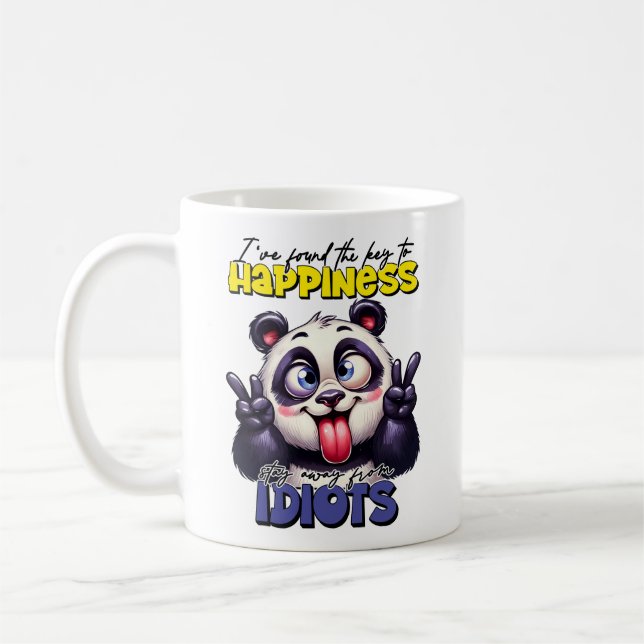 Key to Happiness Panda Mug (Left)