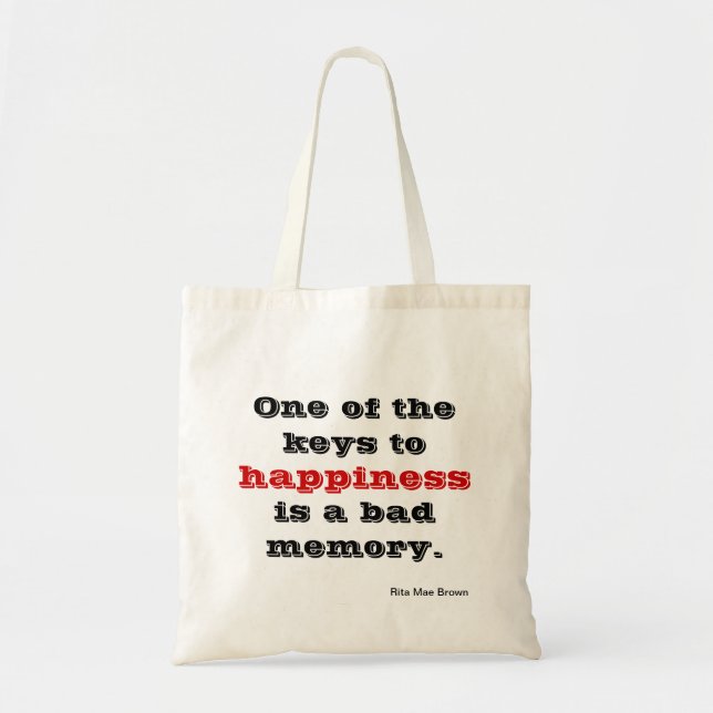 Key to happiness tote bag (Front)