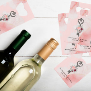 Key To My Heart Bottle Opener Wedding Favors Credit Card Bottle Opener