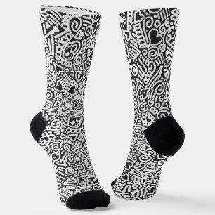 Key To My Heart Pattern Socks