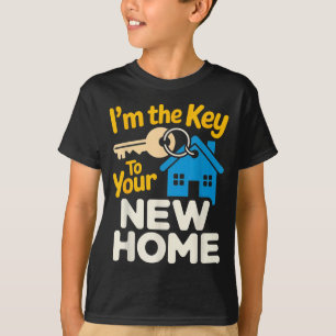 Key to New Home Real Estate Agent Owner House T-Shirt