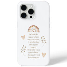 Key to Serenity Phone Case – Inspirational Poem De