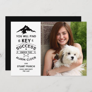 Key to Success Humourous Graduation Invitation