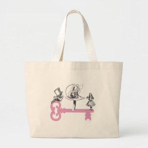 Key to Wonderland Large Tote Bag