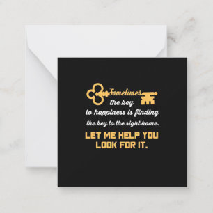 Key To Your New House Card