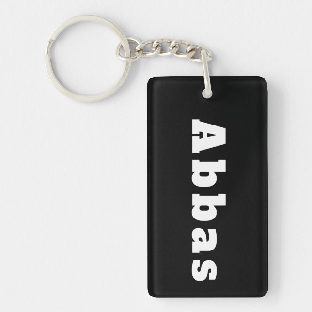 Key trailer named Abbas Keychain (Front)