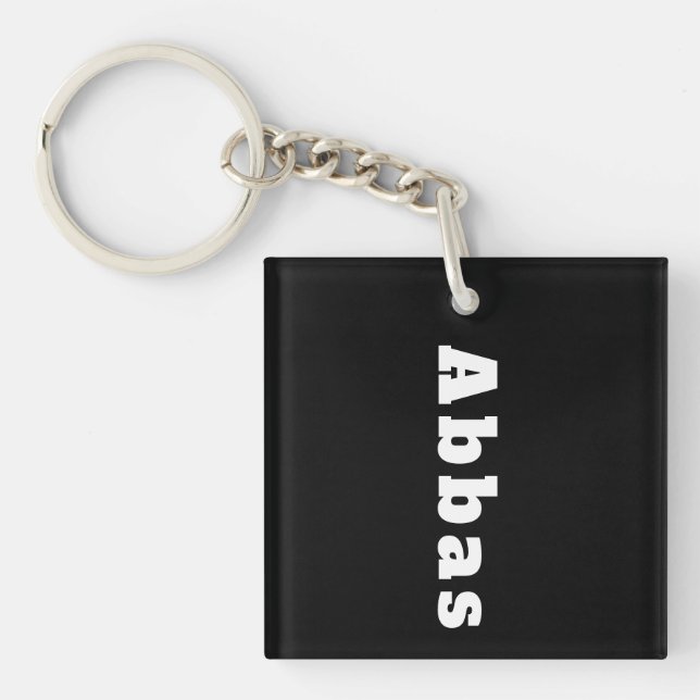 Key trailer named Abbas Keychain (Front)