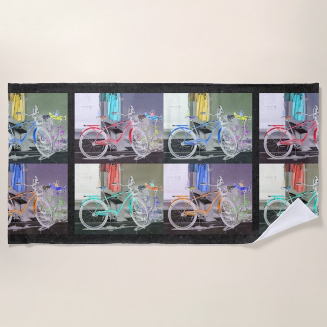Key West Bicycle Beach Towel (Front)
