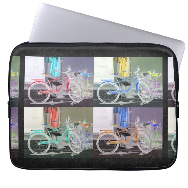 Key West Bicycle Laptop Sleeve (Front)