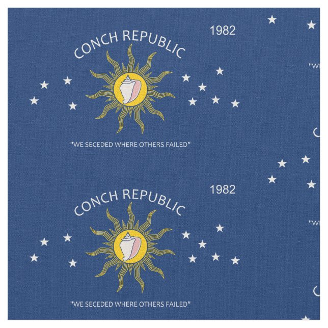 KEY WEST - CONCH REPUBLIC, FL FABRIC (Close Up)