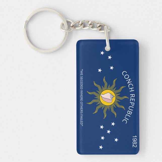 KEY WEST - CONCH REPUBLIC, FL KEYCHAIN (Front)
