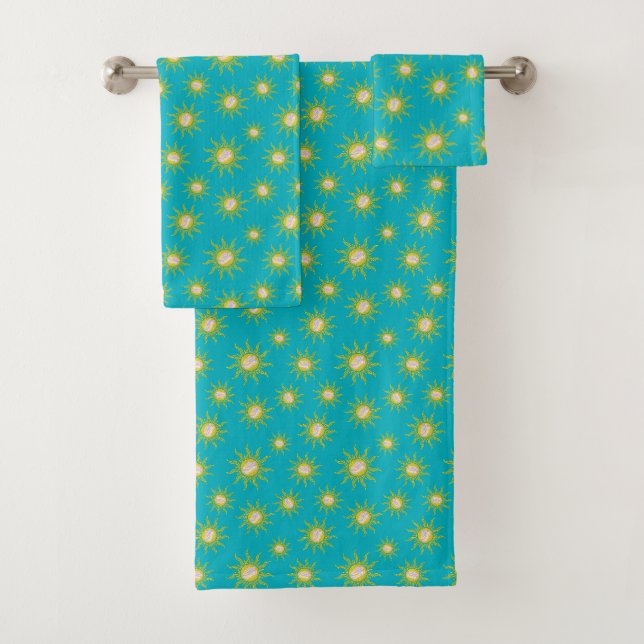 Key West Conch Republic Sun Summer Bath Towel Set (Insitu)