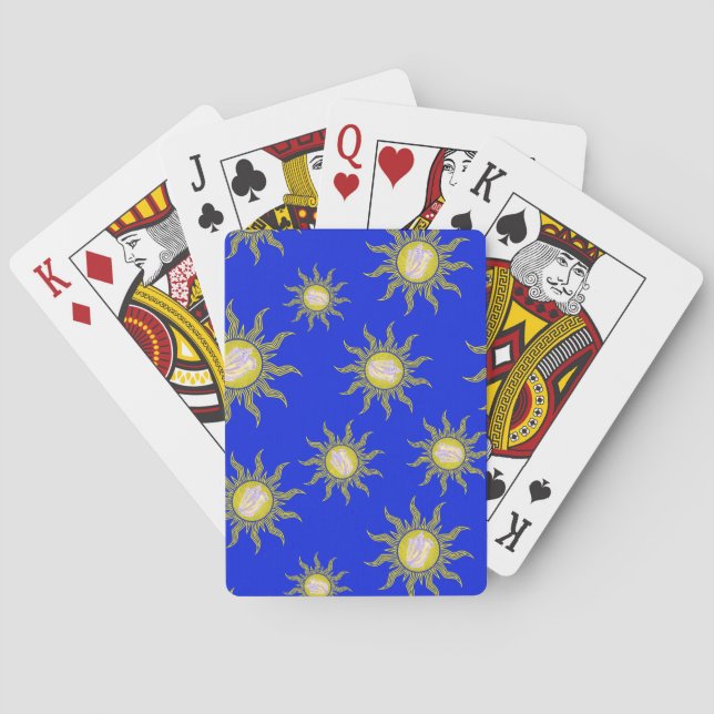 Key West Conch Republic Sun Summer Beach Playing Cards (Back)