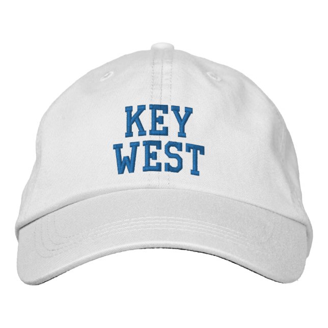 KEY WEST  Embroidered Hat (Front)